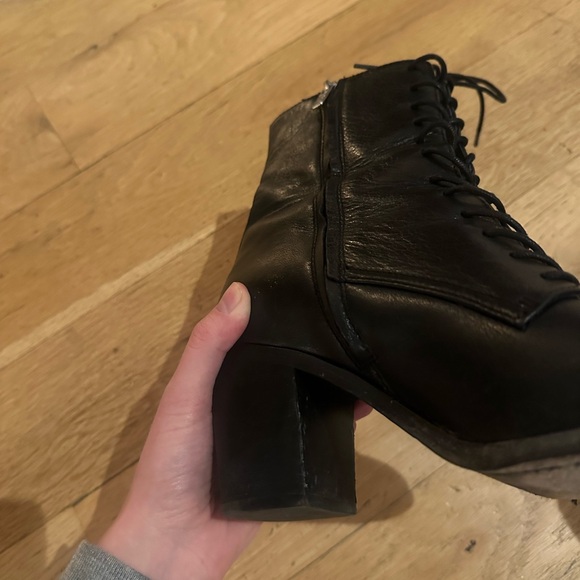 Frye Laced Black Boots - Picture 7 of 8